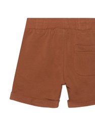 Cuffed French Terry Short - Caramel