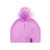 Detachable Pompom Hat - Lilac