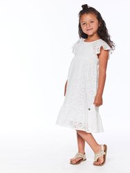 Eyelet Dress - White