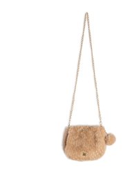 Fake Fur Bag Beige - Beige