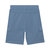 French Terry Bermuda Cargo Shorts - Dusty Blue