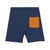 French Terry Short - Navy Blue And Golden Yellow