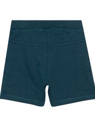 French Terry Short With Pockets - Dark Teal 