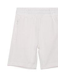 French Terry Zipper Pocket Short - Off White - Off White