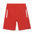 French Terry Zipper Pocket Short - Red - Red