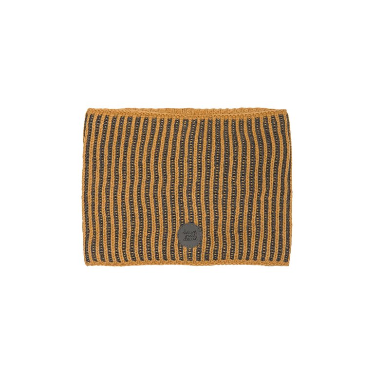 Knitted Neckwarmer Yellow Brown - E10XT2_270