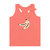Organic Cotton Graphic Knot Tank Top - Coral - Coral