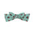 Organic Cotton Printed Knotted Headband - Aqua Cherry - Aqua Cherry