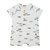 Organic Cotton Printed Romper - White Fish - White Fish