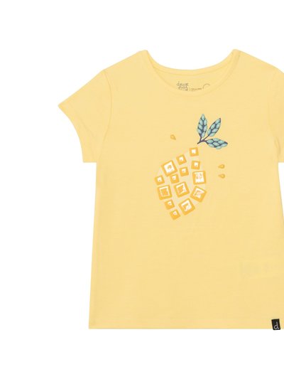 Deux Par Deux Organic Cotton Short Sleeve Tee - Yellow product