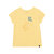 Organic Cotton Short Sleeve Tee - Yellow - Yellow