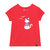 Organic Cotton Short Sleeve Top - Red - Red