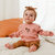 Organic Cotton Top And Pant Set - Dusty Pink/Oatmeal Mix