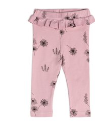 Organic Cotton Top And Pant Set - Dusty Purple/Beige