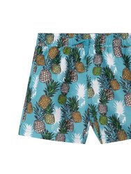 Pineapple Printed Boardshort - Turquoise - Turquoise