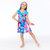 Printed Beach Dress - Blue Tropical