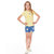 Printed French Terry Short - Navy Lemon