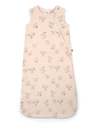 Printed Muslin Sleep Bag - Beige Alligator - Beige