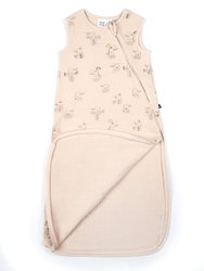 Printed Muslin Sleep Bag - Beige Alligator