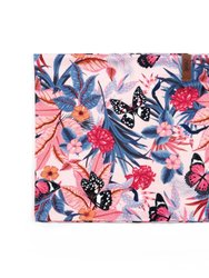 Printed Neck Tube Pink & Blue Butterflies - Pink/Blue Butterfly Print