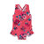 Printed One Piece Bathing Suit Pink Roses -  Pink Printed Roses