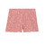 Printed Rib Cotton Short Cinnamon Pink Little Flowers - Cinnamon Pink Printed Little Flowers