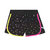 Printed Short With Mesh Insert Black Foil Triangle - Black Printed Foil Triangle