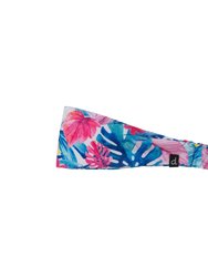 Printed Swimwear Headband - Blue Tropical - Blue Tropical