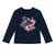 Raglan Long Sleeve Top - Navy Blue