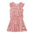 Short Sleeve Layered Dress Silver Pink - Silver Pink