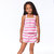 Striped Basic Terry Cloth Short Pink & White