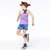 T-Back Tank Top With Mesh - Purple