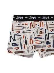 Tools Printed Boxer Short - Off White