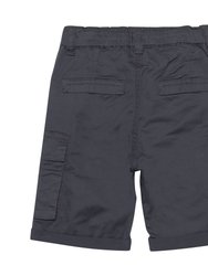 Twill Cargo Short Dark Grey