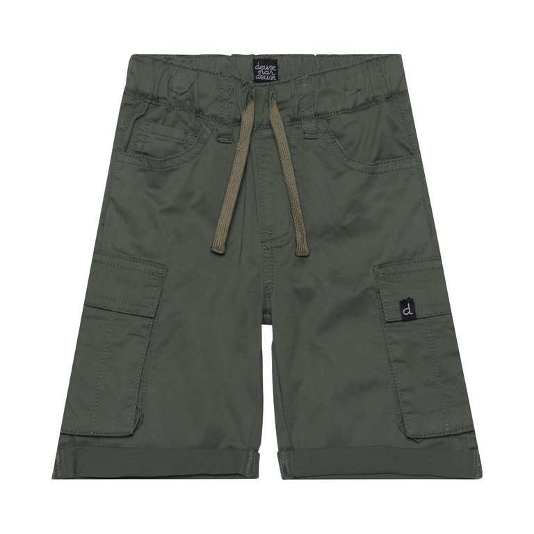 Twill Cargo Short Khaki - Khaki