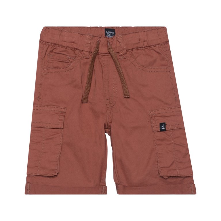 Twill Cargo Short Rusty Brown - Rusty Brown