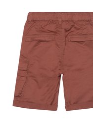 Twill Cargo Short Rusty Brown