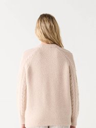 Embellished Cable Knit Sweater