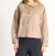 Faux Suede Button Front Jacket - Taupe