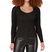 Sweetheart Shimmer Sweater In Glitter Black - Glitter Black