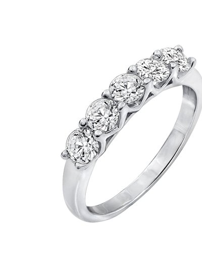 Diamonbliss 100-Facet Round 5-Stone Ring product