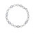 Alternating Pave-Linked Chain Bracelet - Silver