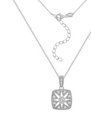 Antique Pendant Necklace - White