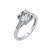 Asscher Solitaire Ring - Silver