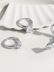 Asscher Solitaire Ring