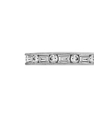 Baguette & Round Cut Eternity Ring
