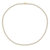 Brass Princess Tennis Necklace - Yellow Gold