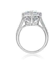Cathedral Emerald Cut Cocktail Ring