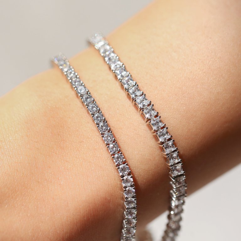 Classic 3mm Round Cut Tennis Bracelet