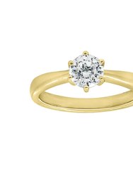 Classic Round Solitaire Ring - Yellow Gold